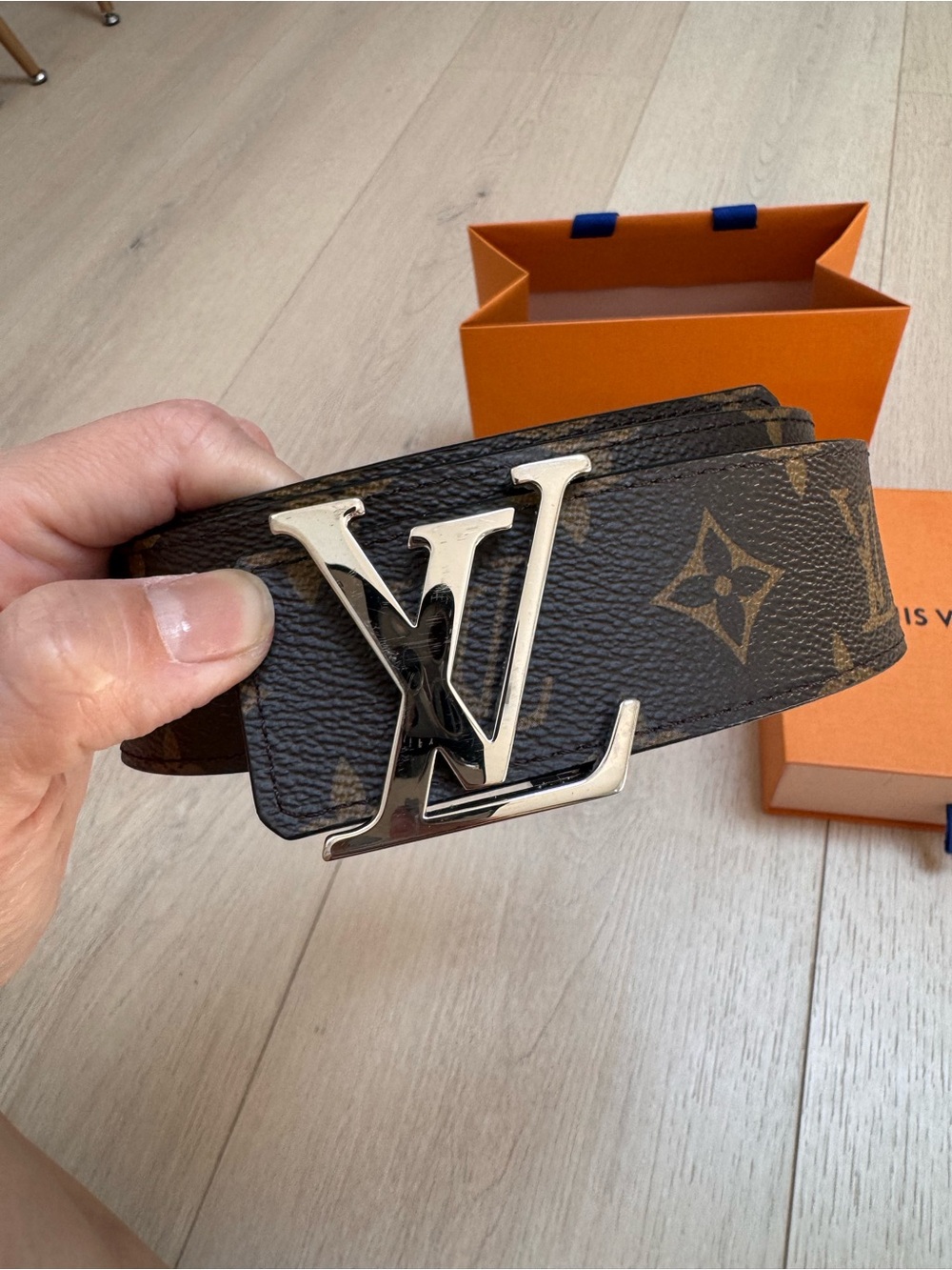Louis Vuitton Brown Monogram women Reversible Belt size 85*34 - Picture 3 of 8